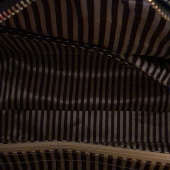 Large black Doctors bag Faux alligator embossed removable long crossbody strap - Picture 6 of 13